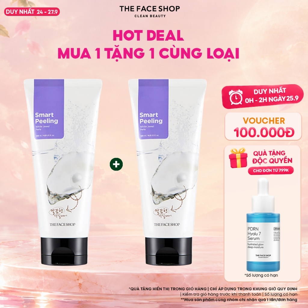 [FS]Combo 2 Mặt Nạ Kỳ THE FACE SHOP Smart Peeling White Jewel 120ml