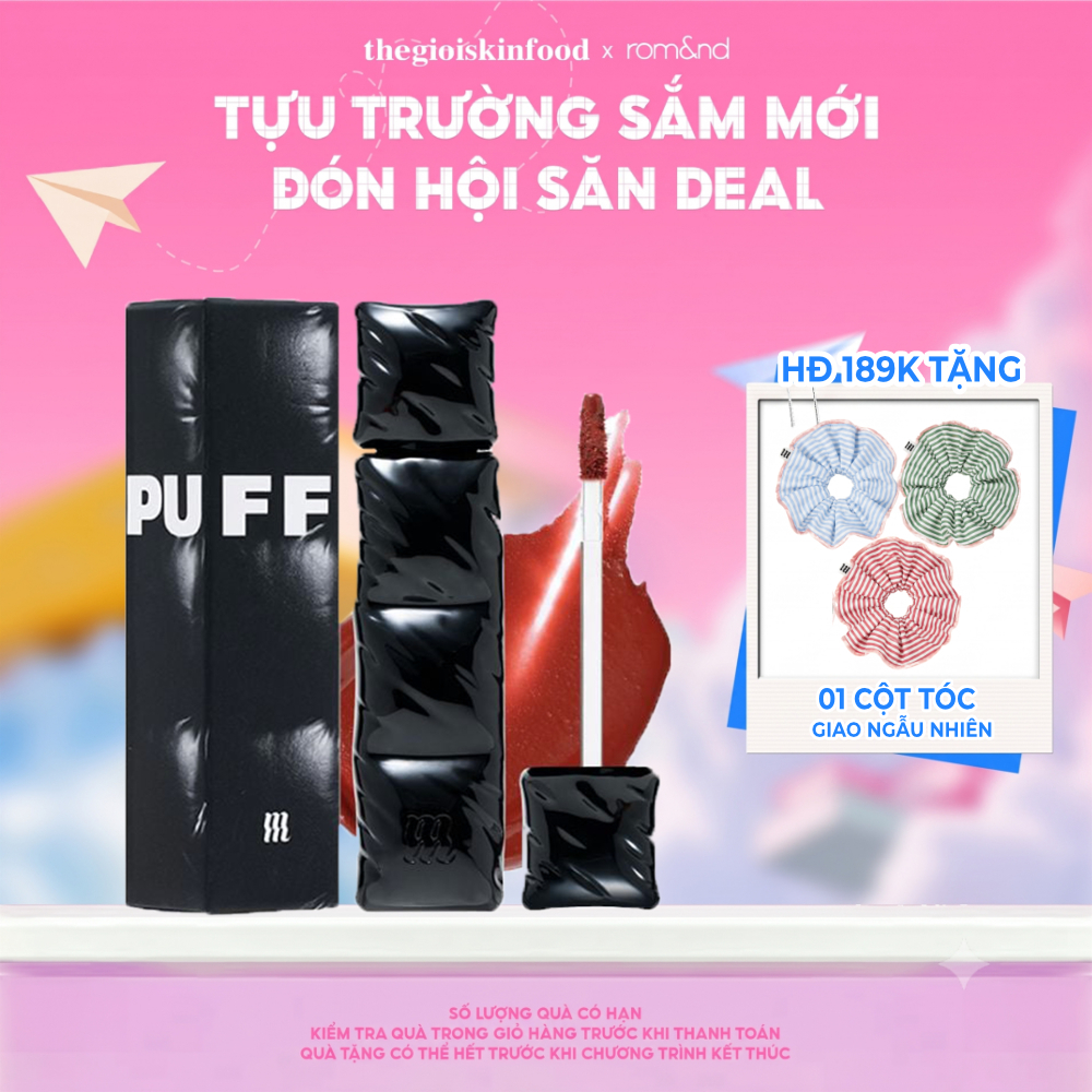 [V6 PUFFER] Son Phao Merzy Kem Lì, Bền Màu, Lâu Trôi The First Velvet Tint 3.8g ThegioiSkinfood