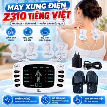 Máy Massage Xung Điện Châm Cứu Bấm Huyệt Zlife Z311, Máy Mát Xa Cổ Vai Gáy Giảm Đau Nhức Xương Khớp