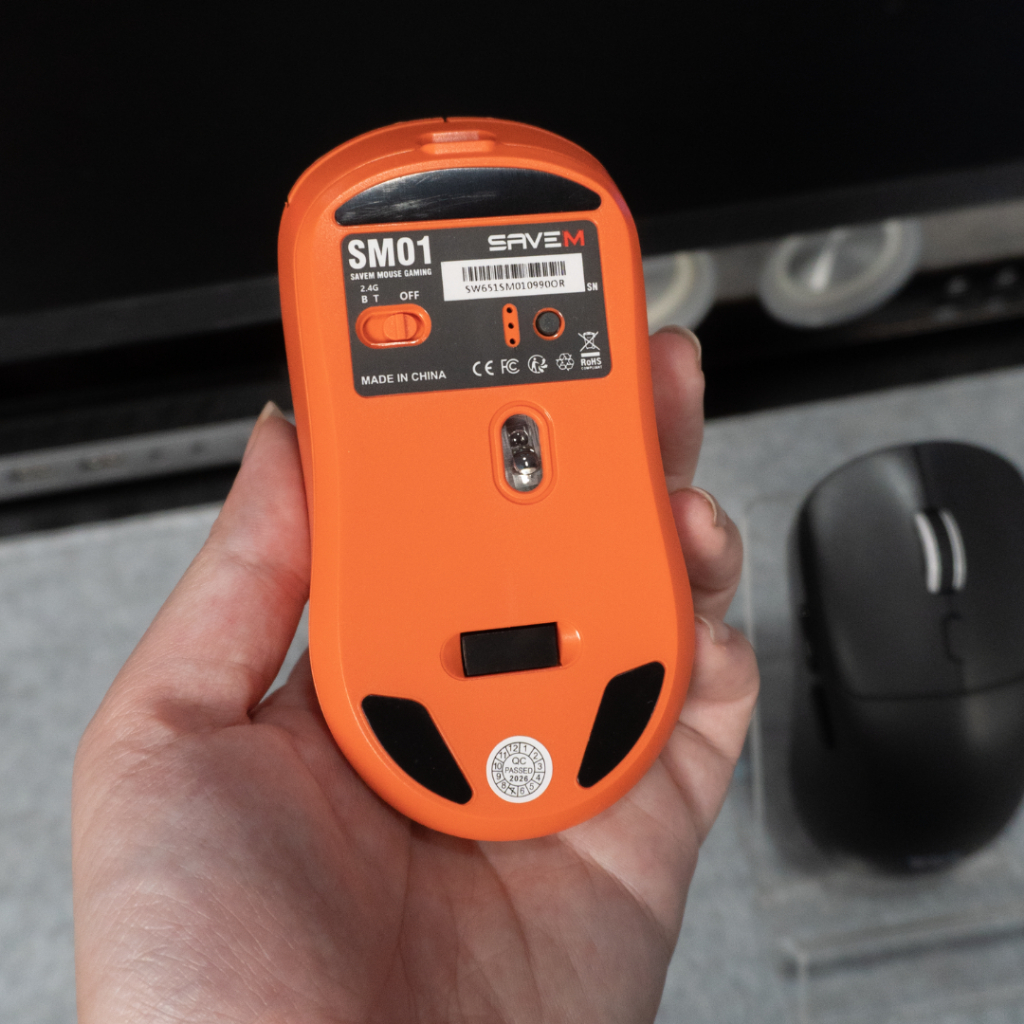 Chuột Gaming SAVEM SM01 3 Chế Độ Kết Nối 2.4G Bluetooth USB 3200 DPI 1000Hz 6 Nút BH 2 Năm | BigBuy360 - bigbuy360.vn