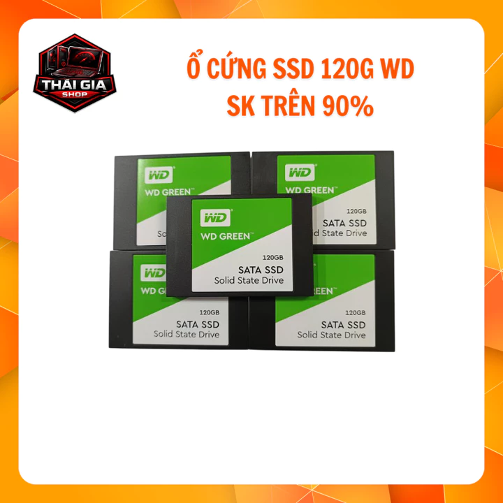 Ổ CỨNG SSD 120GB WD | SSD SATA3 2.5 INCH CHO PC LAPTOP | Ổ CỨNG THỂ RẮN WD | SỨC KHỎE TRÊN 90%