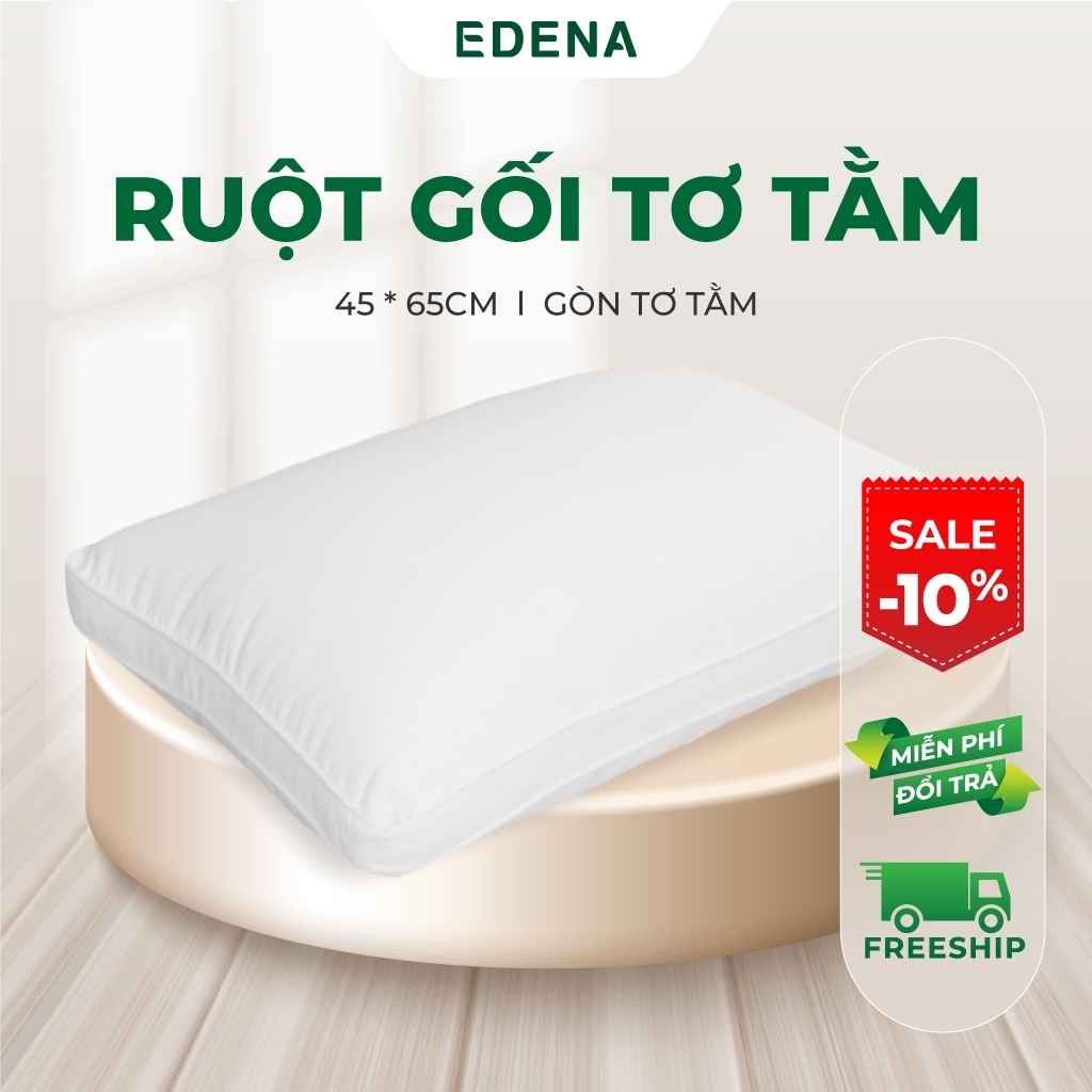 RUỘT GỐI TƠ TẰM EDENA KÍCH THƯỚC 45x65CM - NÂNG NIU TỪNG GIẤC NGỦ NGON