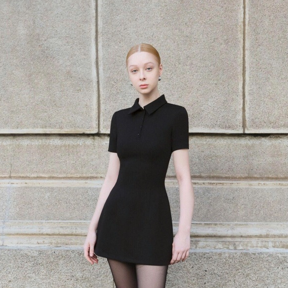 [GIÁ TRẢI NGHIỆM] Đầm/ Váy Polo Nữ Cotton Co Giãn 4 Chiều Basic Chiết Eo, Công Sở - KARAXY  DRESS - 1WVPO006S266