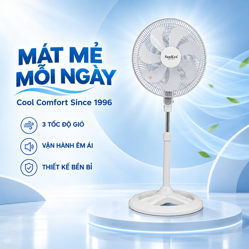 Quạt Lửng Công Nghiệp 36 Sankyo – Động Cơ Bền Bỉ – Cỡ Lớn 16 Inch | BigBuy360 - bigbuy360.vn