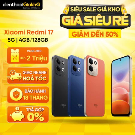 Điện Thoại Xiaomi Redmi 17 5G (4GB/128GB) - Chính Hãng, Bảo Hành Điện Tử
