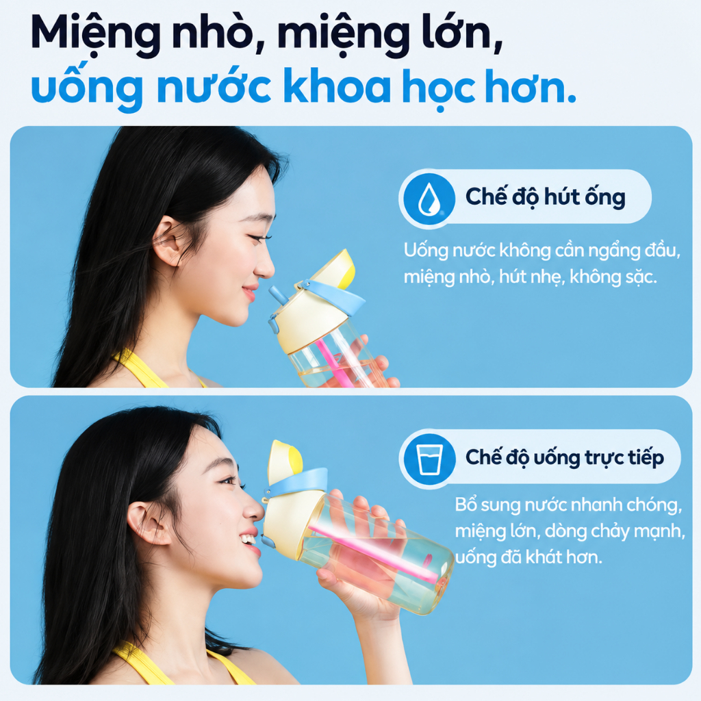 Bình Nước GOGLET Nhựa Thể Thao 4 Màu – Gọn Nhẹ, Tiện Mang Theo, Dùng Đi Học, Đi Làm, Tập Gym | BigBuy360 - bigbuy360.vn