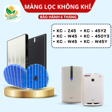 Màng lọc không khí cho máy KC-W45 | KC-Y45 | KC-Z45 | KC-45Y2 | KC-450Y3 | KC-W45Y,Màng lọc không khí FZ-W45HF