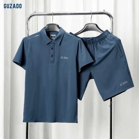 Bộ Quần Áo Nam GUZADO Thun Lạnh Cao Cấp Set Chơi Pickleball Tập Gym Co Giãn Thoáng Khí GBP01-GABP25S001