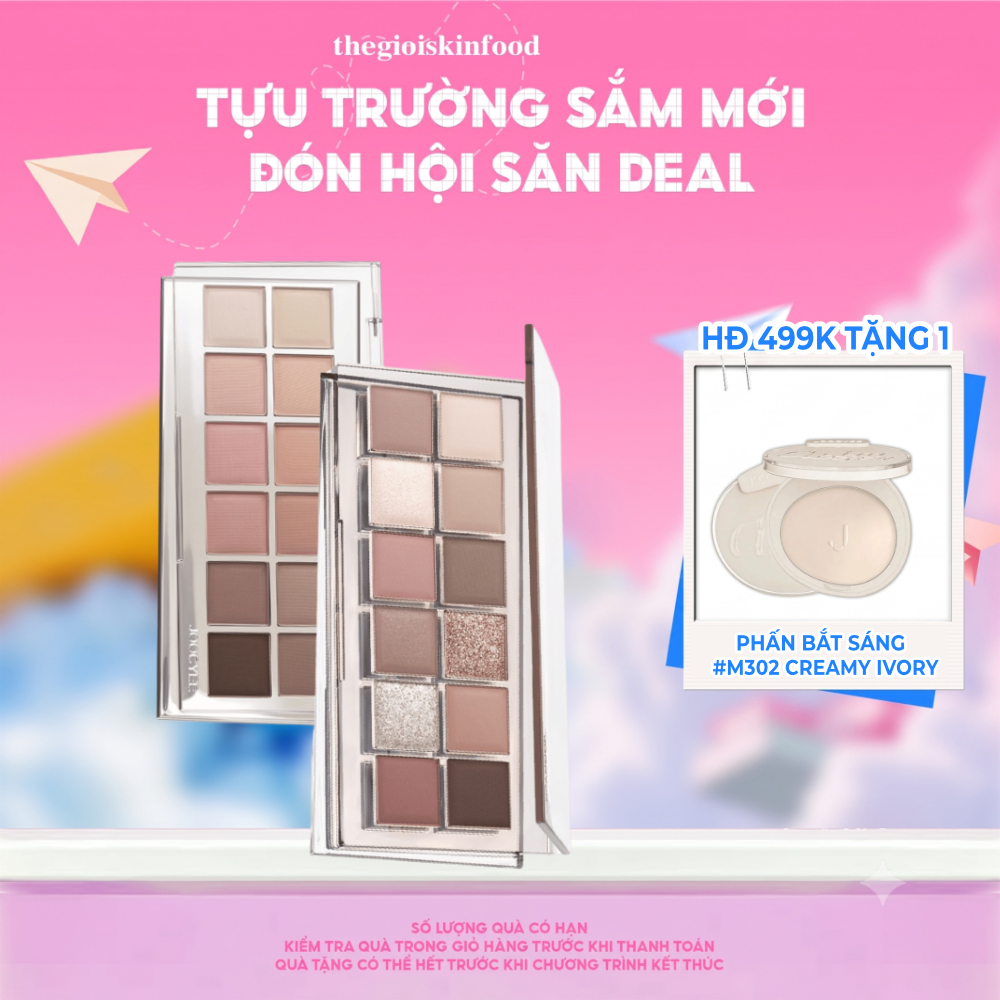 Bảng Phấn Mắt 12 Ô Joocyee 12 Shades Eyeshadow Palette 14g ThegioiSkinfood