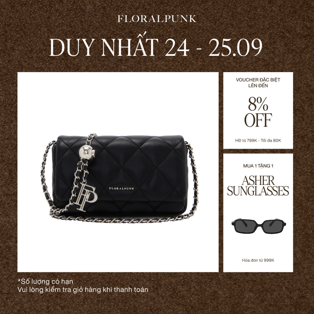 Túi xách Floralpunk Ivy Chain Bag - Black