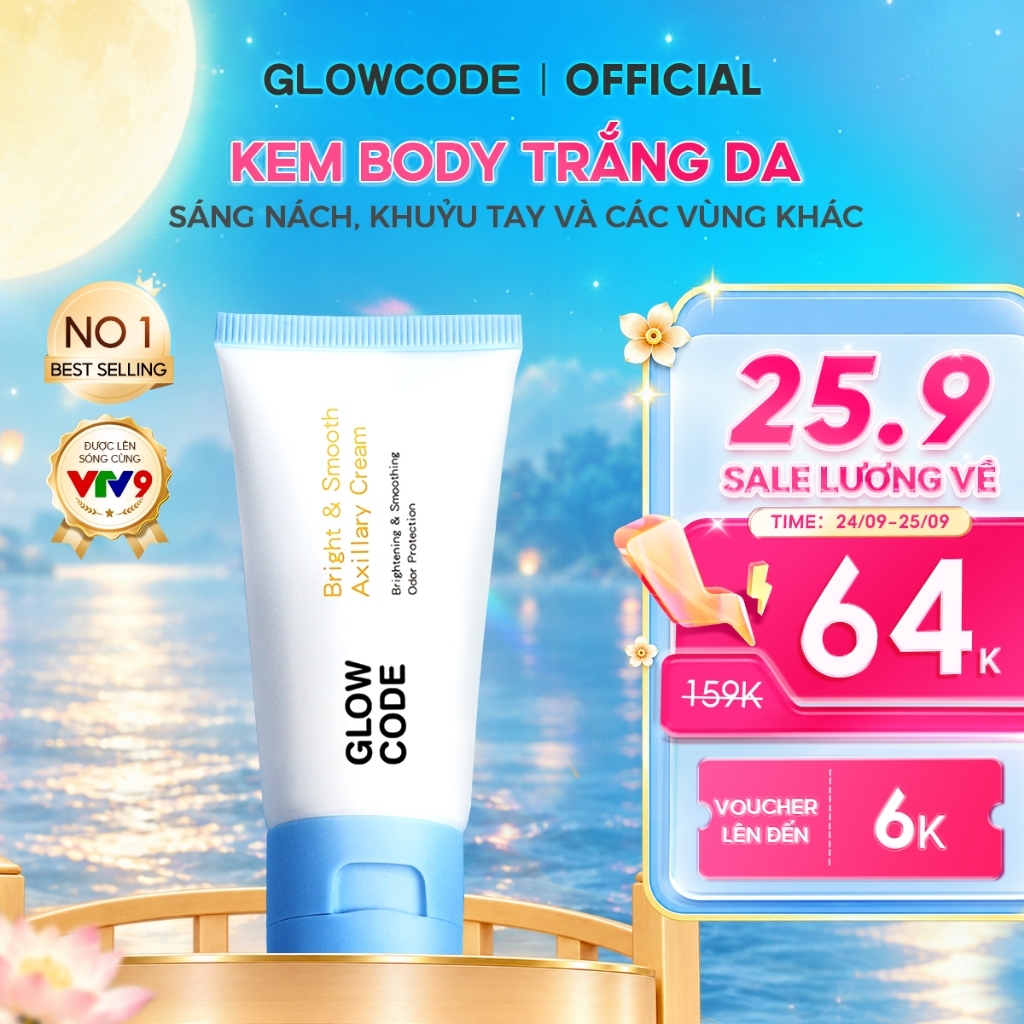 [GIẢM 30%] Kem Body Trắng Da Glowcode Dưỡng Trắng Nách Giảm Thâm Nách Khuỷu Tay Đầu Gối Dưỡng Ẩm Với Niacinamide