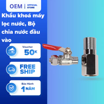 Bộ khẩu khoá zen 21 ra dây 10 dời dùng cho máy lọc nước, Bộ van cấp nước, Bộ chia nước cho máy lọc RO,khẩu khoá sắt