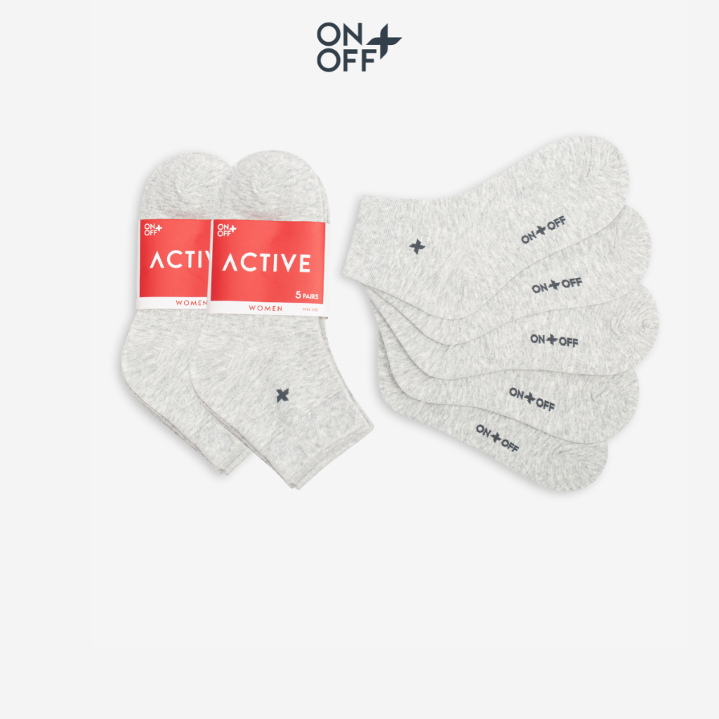 Combo 10 đôi tất nữ cotton thoáng khí mềm mịn thấm hút ONOFF - 16AE26A035-16AQ26A115