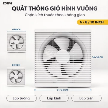 Quạt hút Quạt hút gắn tường, quạt hút âm trần: Cổ đứng, cổ ngang Bảo hành 1 năm