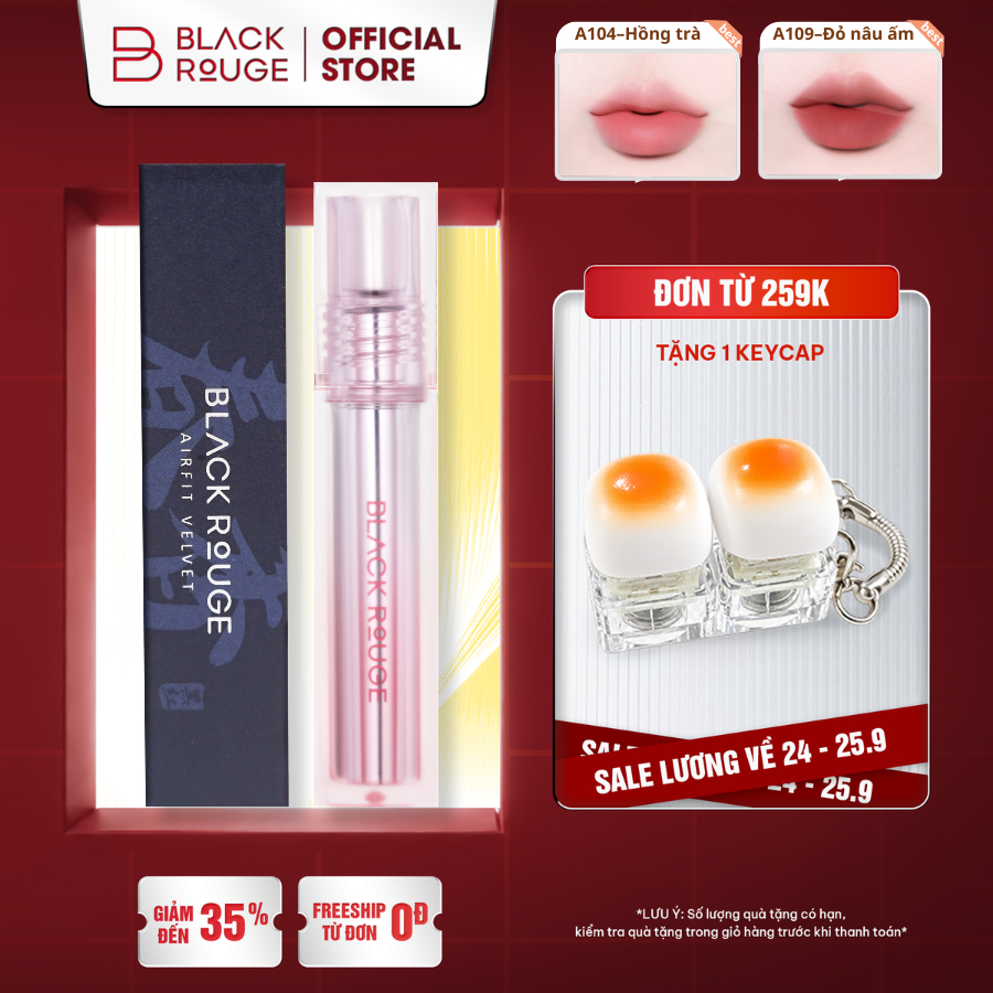 [MỚI] Son Kem Black Rouge Air Fit Velvet Lite - 4.2g