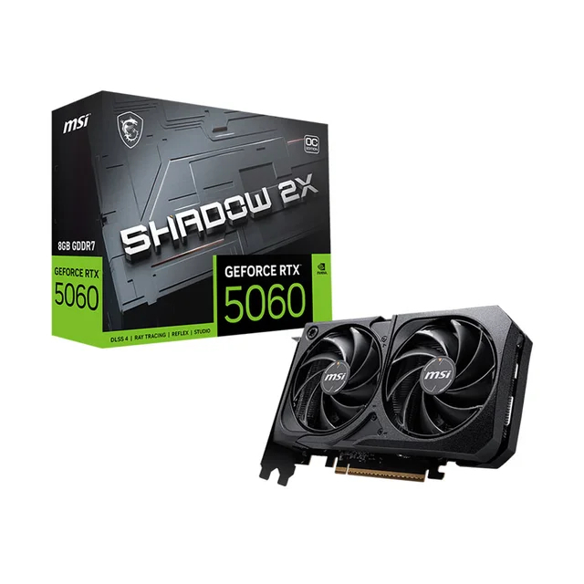 [SP MỚI FULL VAT] VGA CARD MÀN HÌNH MSI GeForce RTX 5060 8G Shadow 2X OC - BẢO HÀNH 36 THÁNG | BigBuy360 - bigbuy360.vn