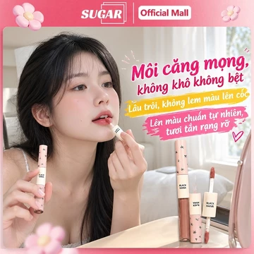 Son Hai Đầu BLACK NANA, Đa Năng 2 in 1, Tích Hợp Chất Son Lì Mịn & Tint Bóng Căng Mọng, Không Dính Cốc