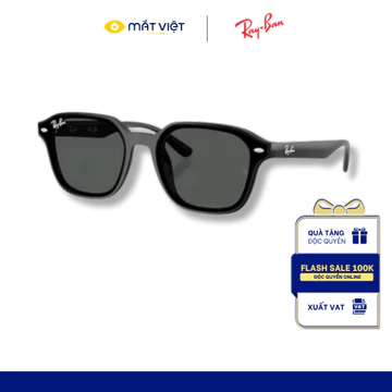 Kính Mát Unisex RAYBAN 0RB4458D , Kính Mát Nhựa, Kính Mát Vuông , Kính Mát Thời Trang, Mắt Kính Chính Hãng Mắt Việt