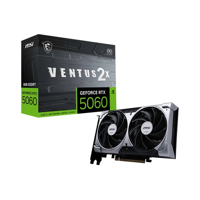 [SP MỚI FULL VAT] VGA CARD MÀN HÌNH MSI GeForce RTX 5060 8GB VENTUS 2X OC - BẢO HÀNH 36 THÁNG | BigBuy360 - bigbuy360.vn