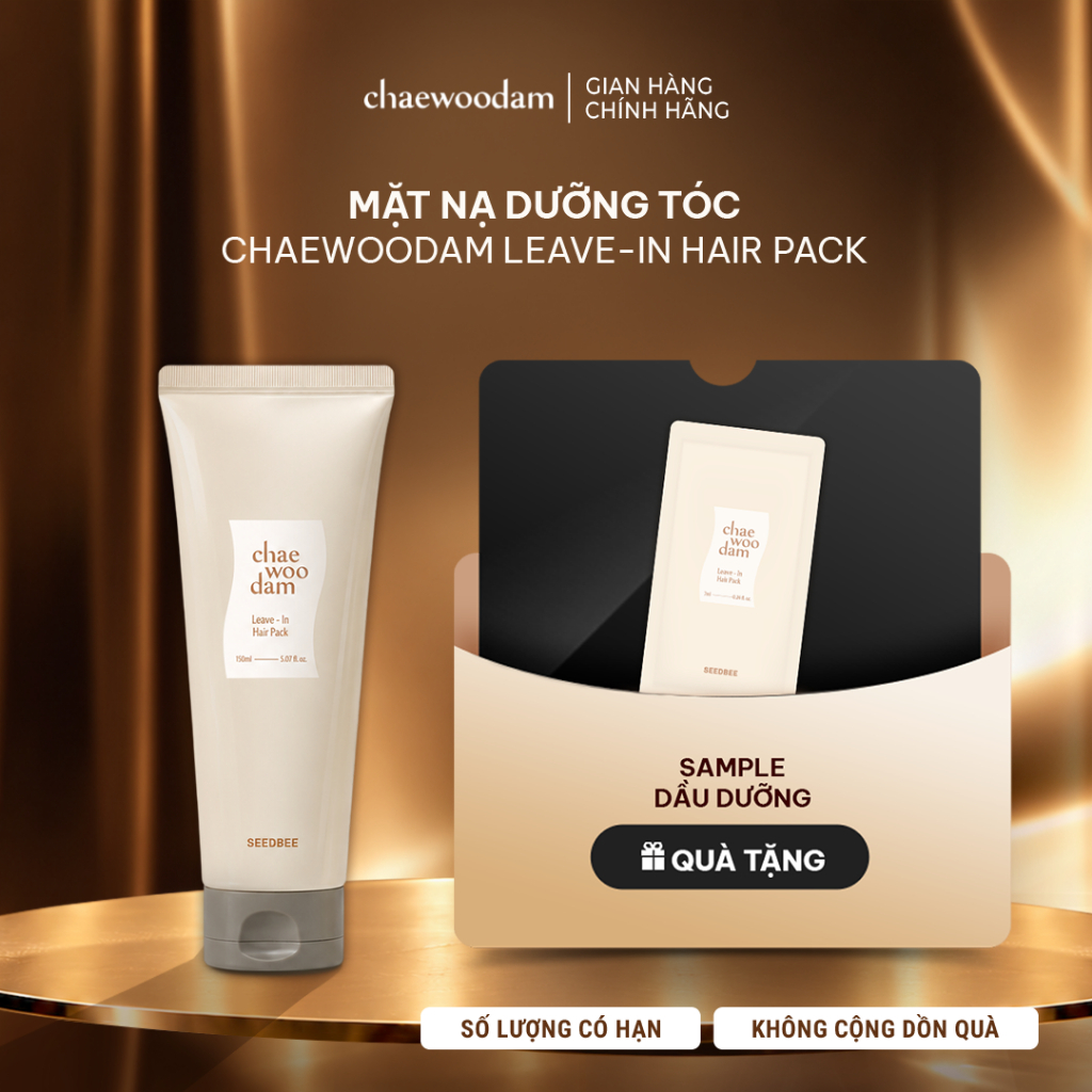 [CHAEWOODAM] Mặt Nạ Dưỡng Tóc Chống Nhiệt, Bảo Vệ Khỏi Máy Sấy Và Tia UV 150ml