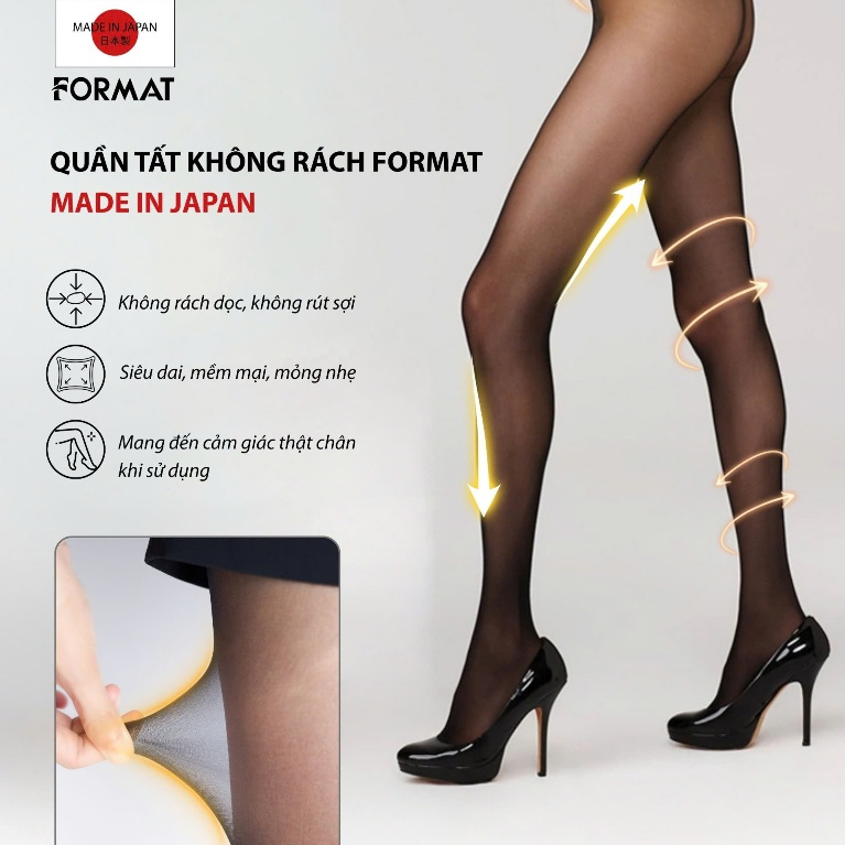 [Combo 3] Quần Tất Nữ FORMAT 20D Cao Cấp Che Khuyết Điểm Tốt, Mỏng Nhẹ, Siêu Bền, Chống Xước -10006220