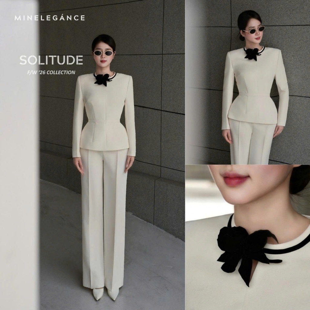 MINELEGÁNCE | SET ÁO VEST & QUẦN ỐNG ĐỨNG THANH LỊCH, SANG TRỌNG - MIN210