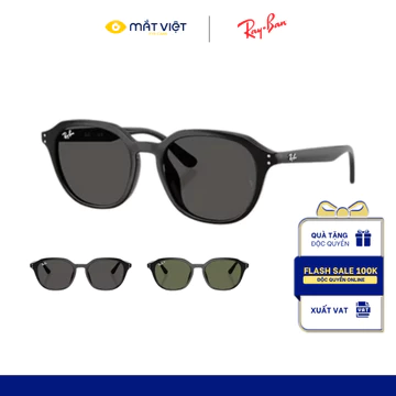 Kính Mát Unisex RAYBAN 0RB4459D , Kính Mát Nhựa, Kính Mát Vuông, Kính Mát Thời Trang, Mắt Kính Chính Hãng Mắt Việt