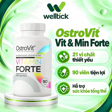 Viên vitamin tổng hợp hàm lượng cao OstroVit Vitamin Vit&Min FORTE, nhập khẩu Ba Lan