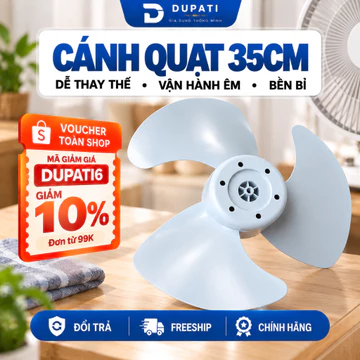 Cánh Quạt Thay Thế 35cm 3 Lá Dùng Cho Quạt Cây Quạt Đứng Quạt Lửng Nhựa Bền Dễ Lắp Đặt