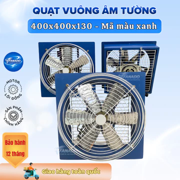 Quạt Công Nghiệp Vuông 40cm 1400 V/ph – Motor Lõi Đồng – 220V – Quạt Hút/Cấp Gió – Quạt Thông Gió Nhà Xưởng