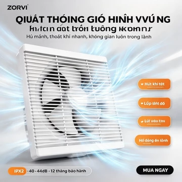 Quạt Hút Âm Tường Thông Gió - Máy hút khói Quạt Hút Mùi Hàng chính hãng Bảo hành 2 năm