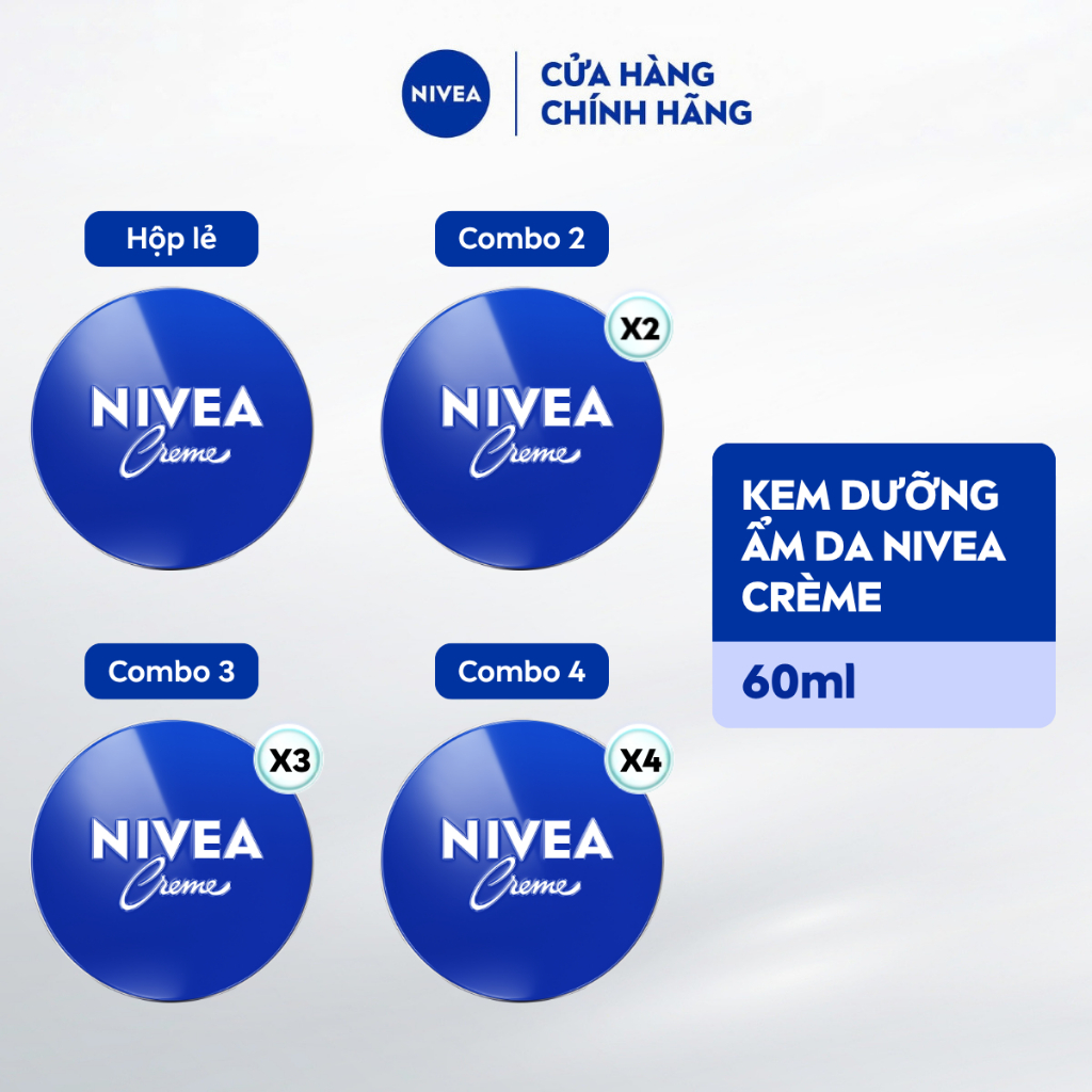 Kem Dưỡng Ẩm Da NIVEA Crème 60ml / kem body / Dưỡng Ẩm Da Mặt - 80102