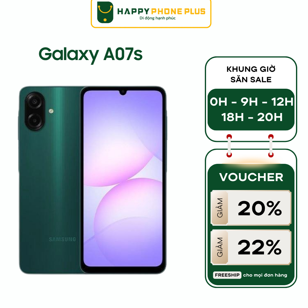 Điện Thoại Samsung Galaxy A07s (4GB/64GB) - Hàng Chính Hãng