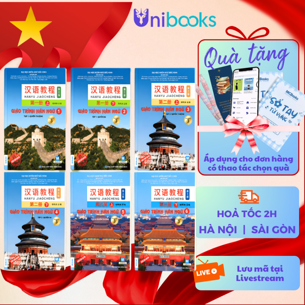 Sách - Giáo Trình Hán Ngữ 6 Cuốn - Phiên Bản 3 2023 (Combo/Lẻ tùy chọn) - MCBooks