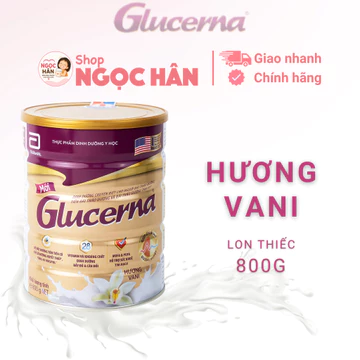 Sữa bột Abbott Glucerna 800g hương Vani cho người tiểu đường và tiền tiểu đường