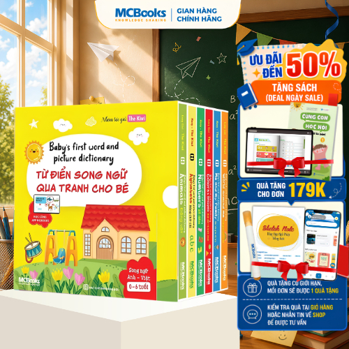 Từ điển song ngữ qua tranh cho bé - Baby's first words and picture dictionary - 6 cuốn
