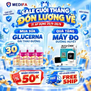 [ƯU ĐÃI SỐC] Sữa Nước Abbott Glucerna Cho Người Tiểu Đường Tặng Máy Đo Đường Huyết Accu-Chek Insta