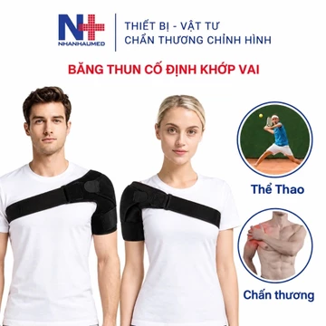 Băng Thun Bảo Vệ Khớp Vai Băng Thun Cố Định Vai Hỗ Trợ Thể Thao, Chấn Thương, Đai Vai Nk1