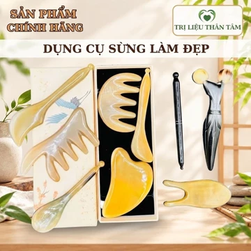 Dụng Cụ Diện Chẩn Massage Bằng Sừng Dụng Cụ Spa Mát Xa Cạo Gió Day Ấn Huyệt Dụng Cụ Diện Chẩn