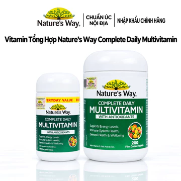 [Nhập Khẩu Tem Phụ] Vitamin Tổng Hợp Nature’s Way Complete Daily Multivitamin - Hỗ Trợ Bổ Sung Vitamin thiết yếu