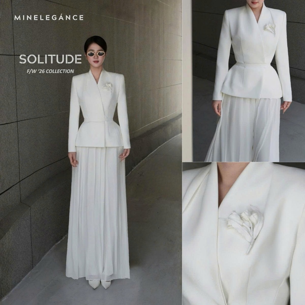 MINELEGÁNCE | SET ÁO VEST & QUẦN GIẢ VÁY THANH LỊCH, SANG TRỌNG - MIN255