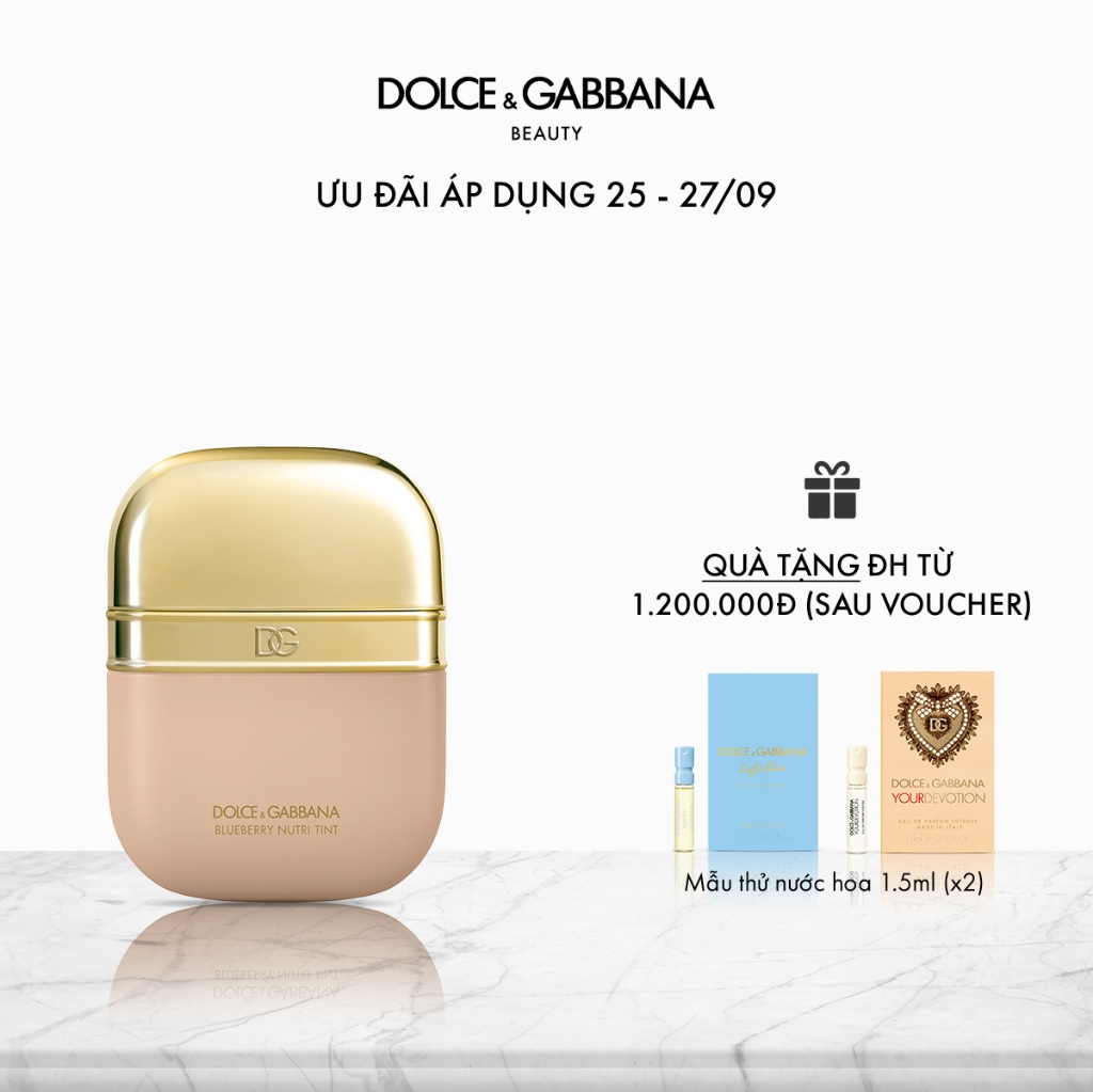 [CHÍNH HÃNG] Kem Nền Trang Điểm Dolce&Gabbana Blueberry Nutri-Tint SPF20PA+++ 30ml