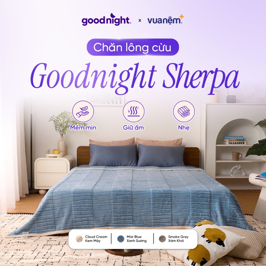 Chăn đông Sherpa - Chăn đông giữ ấm tốt, chăn lông siêu nhẹ, chăn