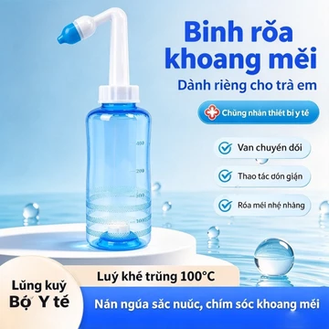 Bình Rửa Mũi Waterpulse. Bình Xịt Rửa Mũi 300ml và 500ml. Vệ Sinh Vi-êm Mũi Vi-êm Xoang