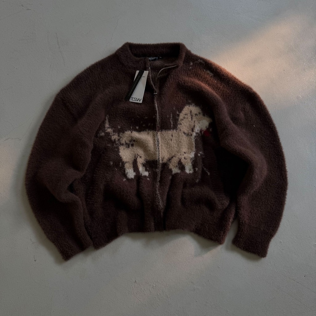 [ WINTER 2026 ] SLICK -  JACKET YUMI - KNIT BRUSHED MERINO PREMIUM - FORM BOXY BY THE SLICK WAY UNISEX