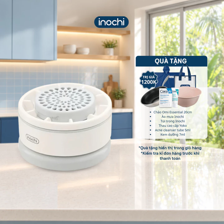 Inochi Máy Rửa Thực Phẩm Akiba - làm sạch, khử mùi nhanh, thiết kế nhỏ gọn, an toàn cho cả gia đình