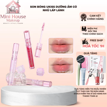 Ukiss Son bóng dưỡng ẩm có nhũ lấp lánh | Minihouse