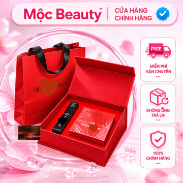 [Bộ quà tặng] Son thỏi tone (đỏ gạch) và kem nền Tone( trắng sáng, trắng tự nhiên) túi hộp hãng armani