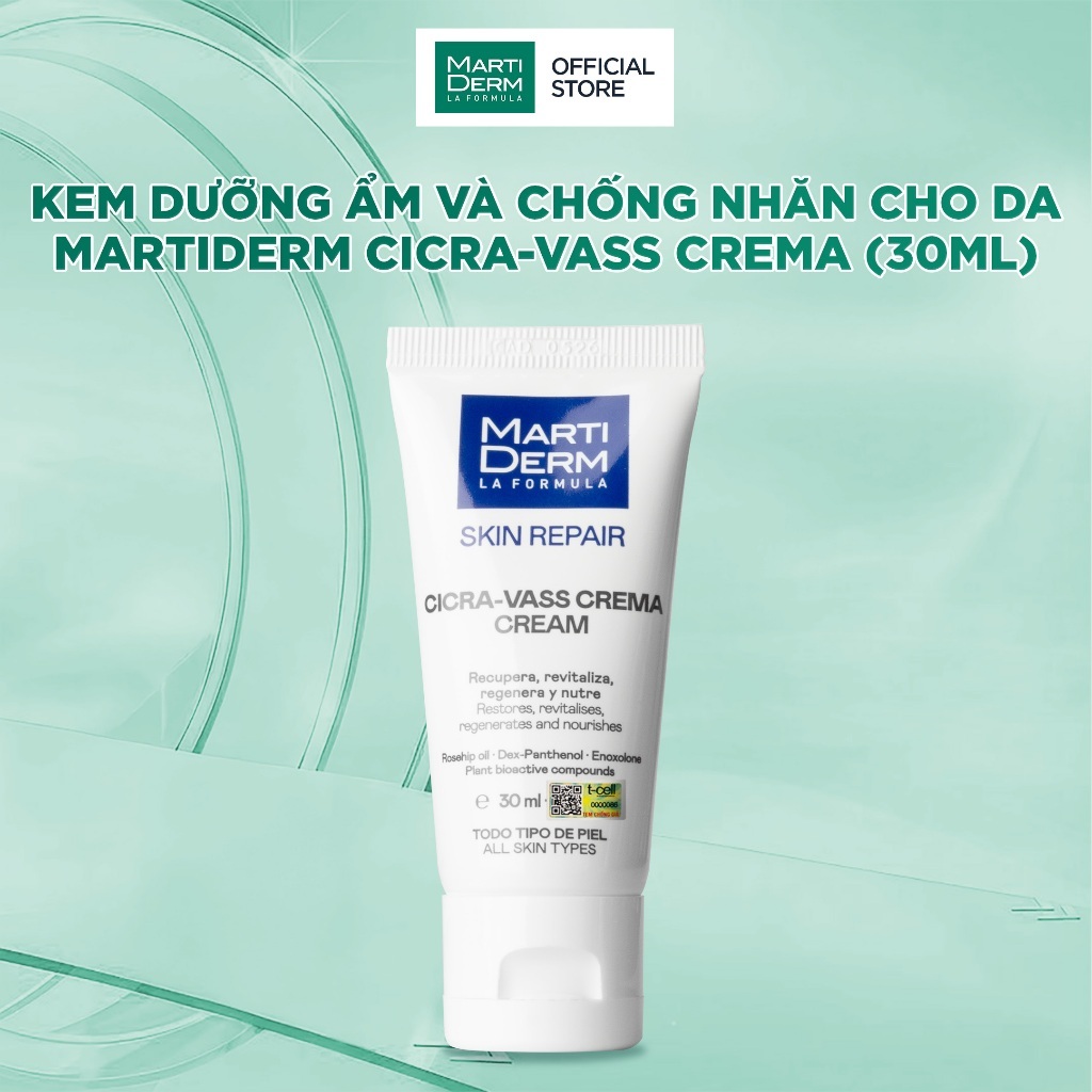 Kem Dưỡng Ẩm Và Chống Nhăn Cho Da Martiderm Cicra-Vass Crema 30ml