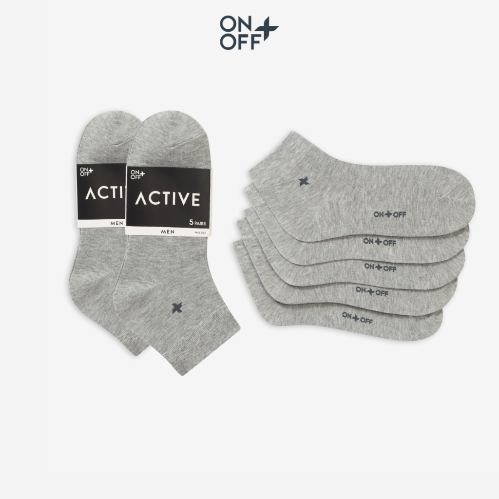 COMBO 10 đôi tất vớ cotton mỏng mùa hè thoáng khí thấm hút hạn chế mùi hôi chân ONOFF 18AP25A005-18AE25A004